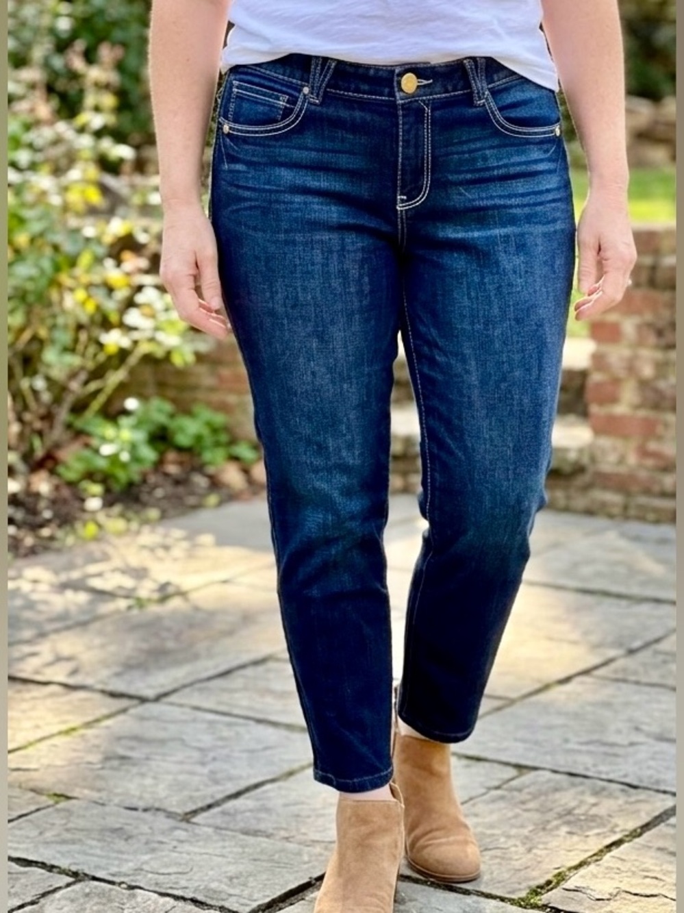 Democracy “Ab”Solution Straight Jeans Dark Wash Women’s Size 10